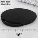 Ibyx Elegant Round Sliding Tray for Your Pressure Cooker, Air Fryer & Heavy Kitchen Appliances - Sturdy, Slides Easily from Under The Cabinet (Black, 16)
