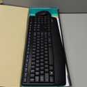 Logitech MK345 Wireless Keyboard and Mouse Combo with Palm Rest, 2.4 GHz USB Receiver, Compatible with PC, Laptop, Black (1 Pack)