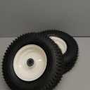 13x5.00-6 Rubber Lawn Mower Tire and Wheel, 2 Pcs Replacement 13x5-6nhs Riding Mowers Lawn Pneumatic Tire with Bearing Bore 3/4" & 5/8", 3" -4.5" Centered Hub