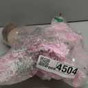 Gloreyan 2FT Artificial Christmas Tree with Lights Lighted Pink Tabletop Christmas Tree Light Up Battery Operated Snow Flocked Mini Xmas Pine Tree for Party Supplies Holiday Home Decoration