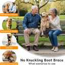 No Knuckling Brace for Dogs - Drop Foot Support with Adjustable Reel, Corrective Outdoor Pet Shoes - Helps Lift Toes for Nerve Conditions, Arthritis & Mobility Issues (S)