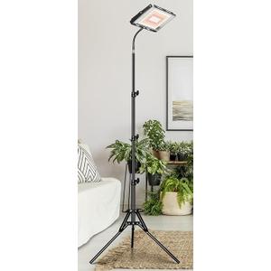 LBW Grow Lights for Indoor Plants, 96 LEDs Full Spectrum Standing Plant Grow Light with 4/8/12H Timer, 6 Dimmable Levels,68" Adjustable Tripod, Floor Grow Lamp for Tall Large Indoor Plants Growing (Black)