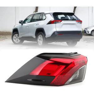 zorik Tail Light Assembly for Toyota RAV4 2019-2021 Left Driver Side | Replacement for OEM 81560-0R090, Direct Fit Installation, Without Bulb Included