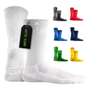 LUX Sports Thin Grip Socks for Cleat Sports - Moisture-Wicking Anti Slip Socks for Men & Women - Soccer, Football, Baseball