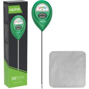 2 x apine Soil Moisture Meter,Plants Moisture Meter,Plant Water Meter for Indoor/Outdoor Plants,Hydrometer for PlantsGreen