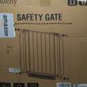 Baby Gate No Drilling, 29"-40" Auto Close Dog Gate Indoor for Doorways & Stairs, Pressure Mounted Adjustable Pet Gate, Easy Walk Through Child Gate for Children & Pets Stroller Friendly, White