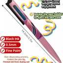 Redo Mondy RM01P18, 18 Count, Gel Ink Rollerball Pens, Black Ink, 0.5mm Bullet Tip, Rotating Eject Mechanism for Smooth Writing, Quick Drying (BlackRM01P18)