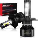 2x H4 LED Bulb, 40000LM 900% Brighter 1:1 Size LED Lights, No Adapter Required, 9003 Bulb 6500K Cool White IP68 Waterproof, License Plate Lights