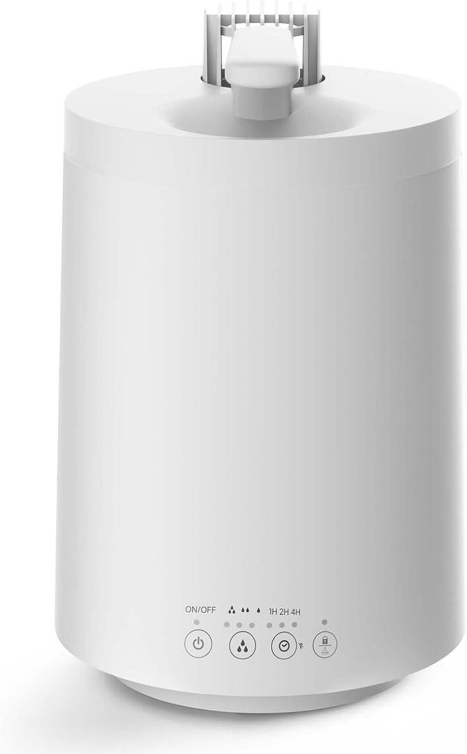 Steam Humidifiers for Bedroom,Nursery,Baby, Filter-free 3L Top Fill Warm Mist Humidifier with Child Lock&Auto Shut-Off,Easy to Clean