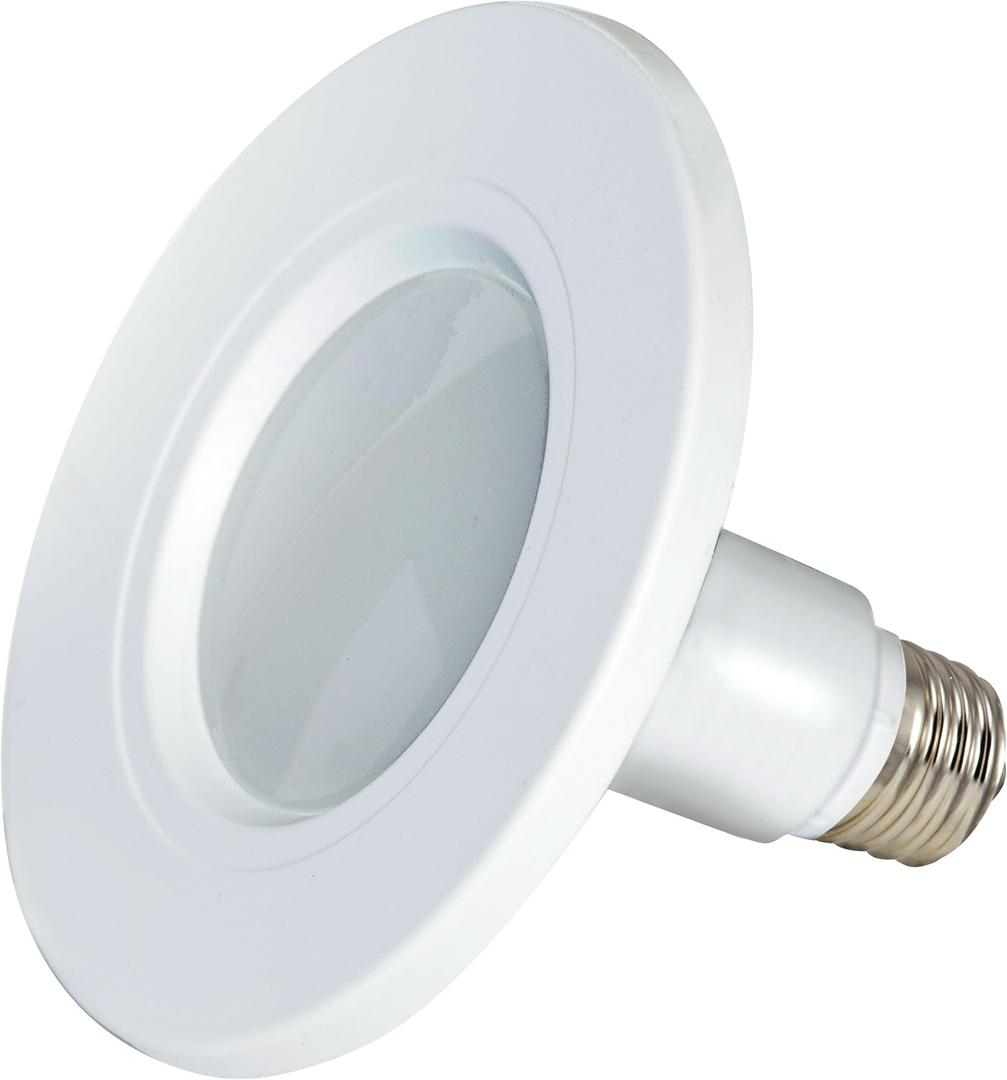 Satco S9599 LED LightBulb, 12W, 5-6" Trim, Downlight Retrofit, Long Life up to 25000 Hours, 2700 Kelvin Temp, Warm White Color, MOD 8-1/4", 6" MOL, Dimmable, Medium E26 Base, Pack of 2