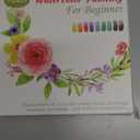 Watercolor Workbook for Beginners, Watercolor Paint Set, Arts & Crafts Water Color Book Notebook Practice Coloring Book for Adults and Teens with 12 Colors Painting Set & Brush (Flowers)