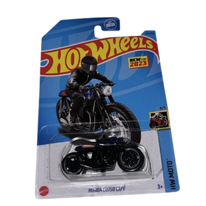 2025 Hot Wheels Kroger Exclusive Morgan Super 3 Gold, Hot Wheels 2024 Mainline B Case Rod Squad Limited Grip 50/250, Hot Wheels #141 HW Moto Honda CB750 Cafe Dark Blue 2023 G, Pack of 3