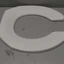 BEMIS 955CT Commercial Open Front Plastic Toilet Seat, Heavy Duty Industrial Seat without Lid, Secure Installation for Long Lasting Use, Made in USA, Round, White