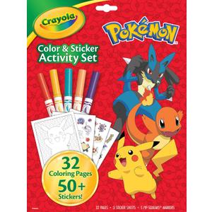 Crayola Color & Sticker Activity Set, Pokemon, 2 Pack
