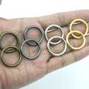 40pcs 4 Sizes O Rings Welded Strong Metal Heavy Duty Round Ring for Pet Collars Buckle Belts Strap Webbing Sewing