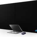 Cacoy 63” x 31.5” Super Large Gaming Mouse Pad, Oversized Giant Desk Matt for Desktop, Non-slip Rubber Base Mouse Mat, XXXL Extended Gamer Keyboard Mouse Mat, Office Computer Desk Pad Protector, Black