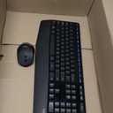 Logitech MK345 Wireless Keyboard and Mouse Combo with Palm Rest, 2.4 GHz USB Receiver, Compatible with PC, Laptop, Black (1 Pack)