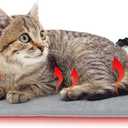 Pet Heating Pad for Cats and Small Dogs,Heated Cat Bed,Auto Temperature Control Waterproof Indoor Electric Pet Heating Pads for Cats with Chew Resistant Cord,16 * 12inch