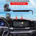 PZK Car Phone Holder for Chevy Silverado 1500/GMC Sierra 1500 2022 2023 2024 2025 2026 Accessories 13.4-Inch Screen Magnetic 15W Fast Wireless Charger Car Phone Mount with 360 Rotating Extension Rod