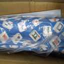 American Mahjong Tile Set, 166 White Tiles & 4 All-in-One Wooden Racks with Pushers, Mah Jongg Game Sets with Blue Mahjong-Themed Carrying Bag