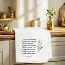 Hostess Towels Gifts for Women, Inspirational Quote Towels for Kitchen Bathroom Decor (16x24 inches)