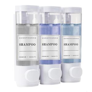 Hojudo Shampoo and Conditioner Dispenser 2 Piece Set, Shampoo Dispenser Soap Dispenser for Shower, No Drilling Required, Wall Mounted Shower Soap Dispenser for Home Bathroom, 300ml