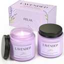 Lavender Candle, Soy Candles for Women, Soy Candles for Home Scented, 2 Pack Aromatherapy Candle Gift Set for Relaxing, Stress Relief & Home Decor