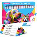 Washable & Safe Dog Hair Dye, Temporary Pet Fur Color Markers for Small to Large Dogs, Cats, Puppies - Safe, Fun Gift for Dog & Cat Lovers (14 Pcs)