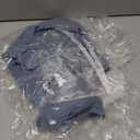 Waterproof Dog Raincoat, Adjustable Reflective Lightweight Pet Rain Clothes with Poncho Hood(Small, Blue&Grey) (Small(9-13lb))