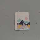 Yonlevres Credit Card Holder Slim Wallet, Sunrise Mountain RFID Wallet Women Front Pocket Card Holder Travel Thin Small Cute ID Window PU Leather RFID Blocking Case Organizer