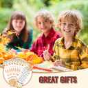 48 Set Thanksgiving Thank You Gifts Set Happy Fall Ballpoint Pens Bulk Fall Party Favors Gifts Pens with Autumn Greeting Cards for Employee Coworker Office Supplies