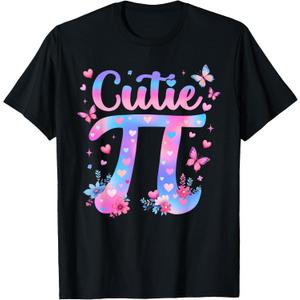 Cutie Pi Day Women Kids Men Toddler Math Teacher Student T-Shirt (Blue), 4T