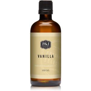 P&J Fragrance Oil - Vanilla 100ml - Candle Scents, Soap Making, Diffuser Oil, Fresh Scents (3.38 Fl Oz (Pack of 1))