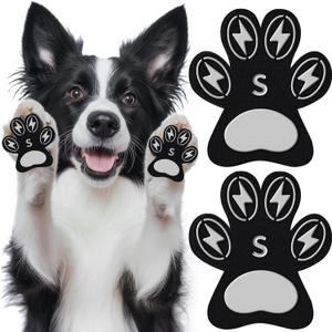Anti-Slip Dog Paw Protectors for Senior Dogs - Traction Pads for Hardwood Floors & Hot Pavement, Durable Dog Paw Grips with Strong Traction (5 Sets, 20 Pcs) S (S -1.4''1.2'')