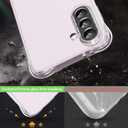 Osophter for Galaxy A56 5G Case: Clear Women Girls Boys with Screen Protector Reinforced Corners TPU Shock-Absorption Flexible for Samsung Galaxy A56 Phone Case-Clear