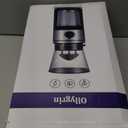 Ollygrin Burr Coffee Grinder, Electric Conical Coffee Bean Grinder With 30 Adjustable Grind Settings For 2-12 Cups, Sliver & Black