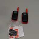 Motorola Solutions, Portable FRS, T210, Talkabout, Two-Way Radios, Rechargeable, 22 Channel, 20 Mile, Black W/Red, 2 Pack