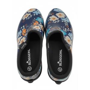 Flat Garden Shoes for Women Waterproof Slip-On Womens Rubber Rain Shoes Gardening Clogs with Comfort Insole (Size Wo 10)