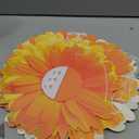SUNBEAUTY 9PCS Paper Flower Party Decorations Yellow Orange Giant Paper Flowers 3D Daisy Honeycomb Hanging Decorations for Girls Birthday Boho Sun Party Spring Garden Wedding Classroom Baby Shower