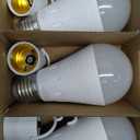 3Pack Rechargeable Emergency Light Bulb, A19 9W Warm White 3000K Self-Charging LED Light Bulb,1200mAh Battery Backup Light Bulbs for Daily,Home Emergency,Outdoor Portable Use