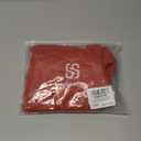 SUUKSESS Women Sexy Mesh Sheer Crop Tank Tops Sleeveless Ruched Going Out Tops, Orange Red, Large