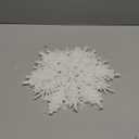 6 Pcs Large White Snowflakes Ornaments 12 Big Plastic Glitter Snowflake for Winter Indoor Outdoor Christmas Tree Window Room Decorations Giant Craft Snowflakes