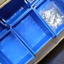 Ultrawall Pegboard Wall Organizer, Blue Metal Peg board Panels, Garage Storage System with Hooks and Storage Bins, 59pcs
