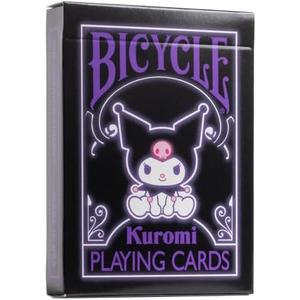 Pack of 2 Bicycle Kuromi Sanrio Playing Cards, Black, Pink and Purple, 1 Deck