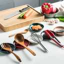 2 x Gomakren Spoon Rest Spoon Holder for Stove Top, Valentine Spoon Rest Large Ceramic Spoon Holder, Utensil Rest for Spatula Fork Ladles Spoons Tongs, Kitchen Counter Framhouse Decor, Cream White