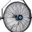 Tornado - 18 Inch High Velocity Industrial Wall Fan with TEAO Enclosure Motor - 4000 CFM - 3 Speed - 6.5 FT Cord - Industrial, Commercial, Residential Use - UL Safety Listed