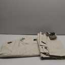 Joydeco Linen Curtains for Bedroom Windows 108 Inches Long - Room Darkening Curtains 2 Panels Set with Grommet, 100% Black Out Textured Thermal Drapes Privacy Protection, W52 x L108 Inch