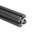 Iverntech 2pcs 1000mm 4040 T Slot Black Aluminum Extrusion 39.37 inches Aluminum Profile European Standard Anodized Linear Rail for DIY 3D Printer and CNC Machines