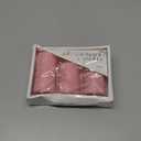 Pink Unscented Pillar Candles 3-Pack  Dripless & Smokeless, Long-Burning Thick Candles (2",3",4" Heights) for Weddings, Home Decor & Serene Ambiance