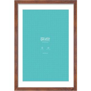 LaVie Home 24 x 36 Picture Frame Brown Poster Frame,Display Pictures 20x30 with Mat or 24x36 Without Mat, Stable and Sturdy Frame and Polished Plexiglass, Suitable for wall decoration1 Pack